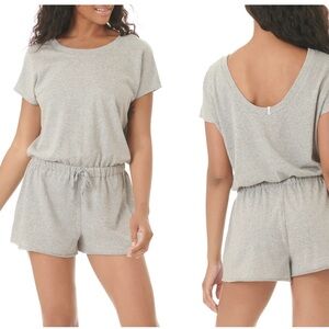 NWT Splendid‎ brand PJ romper.  French Terry.  Gray Heather.  Super soft!S L